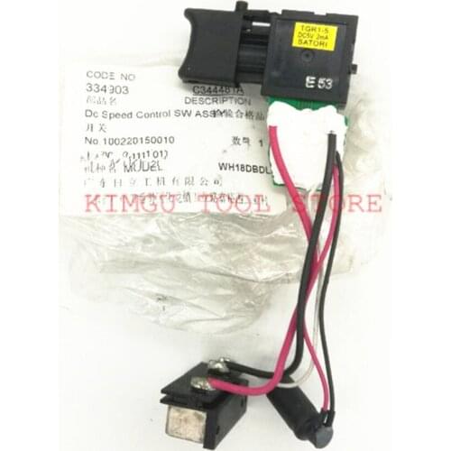 Interruptor 334903 para HITACH WH18DBDL WR18DBDL WR14DBDL WM18DBL WM14DBL WH14DBDL Interruptor