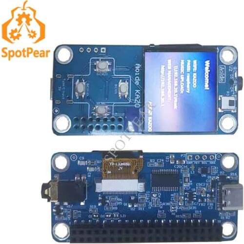 Raspberry Pi Zero LCD Audio Player I2C I2S DAC Module Carrier Board Display Button Screen
