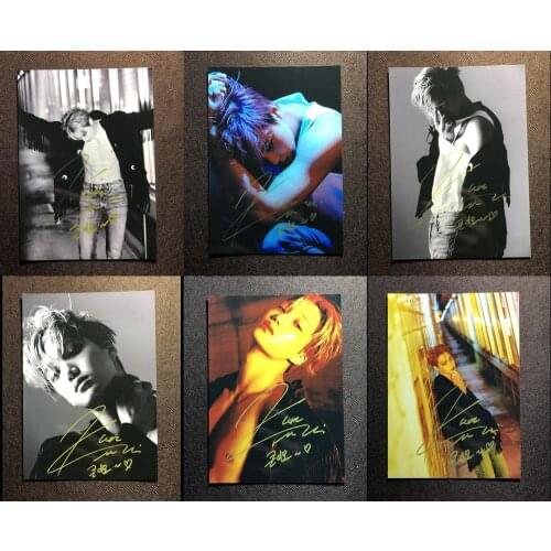 Hand signed SuperM KAI autographed photo EXO 5*7 K-POP 6 versions 102019N