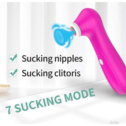 Sucking Sex Toys Silicone Vibrator Nipples Suckers Couple Sex Masturbation for Women G-Spot Clitoris Massage Adult Product for18