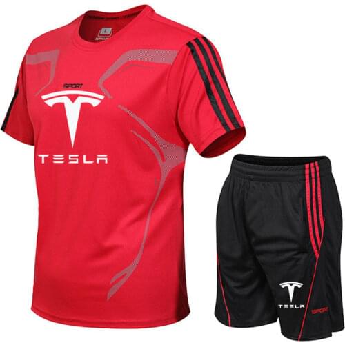 2021 New Sports Suit MenS Running Suit Gym Summer Two Piece Quick Drying Clothes Ice Thin Casual Short Sleeve Shorts Summer