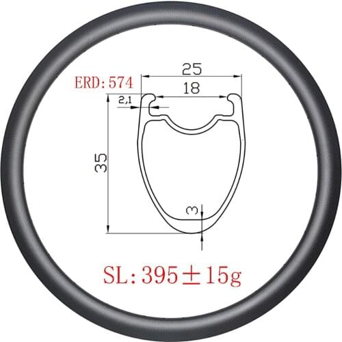 Light 395g 700c 35mmx25mm Tubeless disc carbon rims UD 3K 12K matte glossy Cyclocross bike 18 20 21 24 28 32 Spokes road bicycle