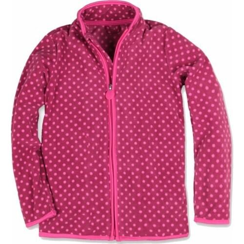 2020 Spring Autumn Children Jacket Baby Girl Coats Warm Fleece Zipper Coat For Girls Dots Outerwear Fashion 1-5Y Girls Clothing