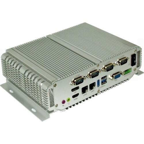 Embedded mini pc Intel core processor i5 3337U fanless industrial pc with 4G ram 64G SSD Windows 10 industrial computer