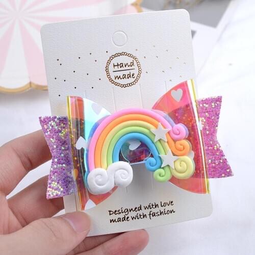 3.54 Inch Mini PU Hair Bows Hairgrip Glitter Hair Clips PVC Fabric Boutique Hairpins Handmade Hair pins Hair Accessories DIY