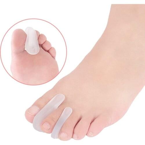 1 Pair Silicone Bone Thumb Orthotics Corrector Hallux Valgus Toe Separator Feet Care Thumb Orthotics Foot Care Tool
