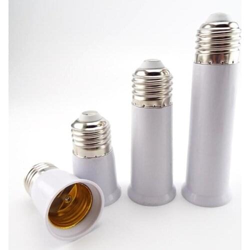 2pcs 65mm 95mm Bulb Adapter E27 to E27 extender LED Lamp light Base Socket Extension Converter Connector CFL Light Bulb Adapter