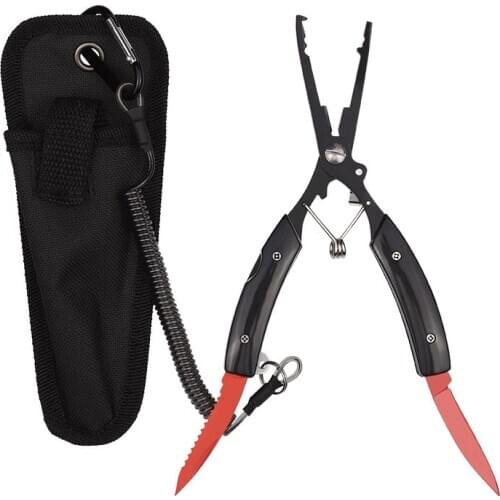 2020 Portable Folding Multifunctional Fishing Pliers Stainless Steel Scissors Line Cutter Remove Hook Fishing Tools Pliers Pasca