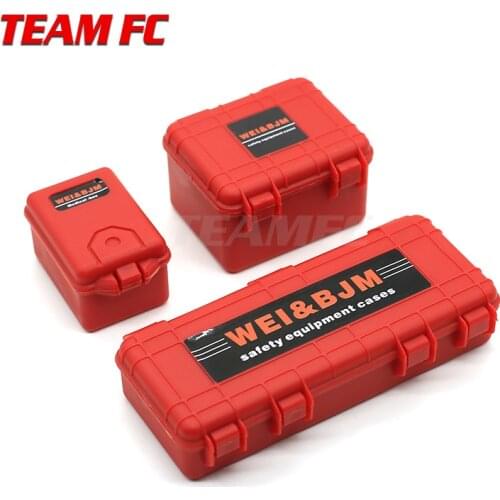 3pcs Rc 1:10 Decor Accessories Plastic Weapon Box For Axial Scx10 Tamiya Cc01 Trx-4 D90 D110 90046Rc Car Truck Screw Box