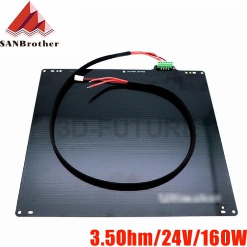3D Printer UM2 Ultimaker 2 Extended + UM2+ Print Table Heated Bed Parts 24V 3.5Ohm Aluminum Alloy UM2 Heated Bed Plate