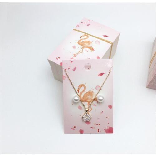50Pcs New arrival Full Color Print Jewerly Necklace/Earring Card Fashion style DIY Gifts Jewelry Drop Earring Dispaly Tag Card