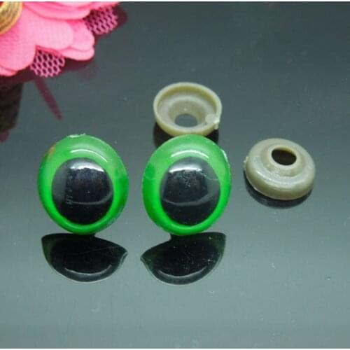 16mm Green Safety Eyes/Plastic Doll eyes Handmade Accessories For Bear Doll Animal Puppet Making - 50pcs/lot