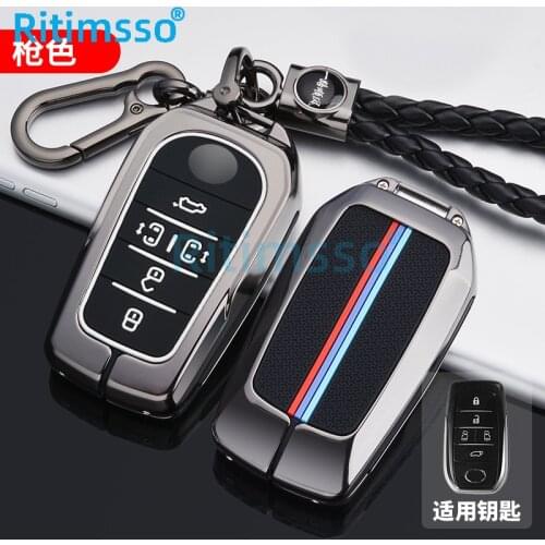 Zinc Alloy Car Key Case Holder Cover for Toyota Alphard VELLFIRE 2012 PREVIA 2018 Car Styling Key Shell