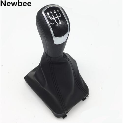 Newbee 5/6 Speed Manual Car Gear Shift Knob Gaiter Boot Cover For Skoda Octavia II (09-12) / Superb II (08-12) / Yeti (09-12)