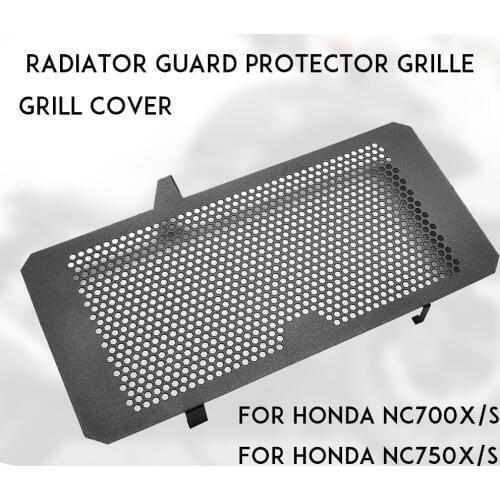 Black Motorcycle Accessories Radiator Guard Protector Grille Grill Cover For HONDA NC700 NC750 X/S NC700S NC700X NC750X NC750S