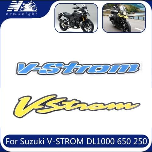 For Suzuki V-Strom DL250 650 1000xt 1050 Motorcycle Trunk Luggage Aluminum Case Panel 3D Stickers Decal Protector Fairing Emblem