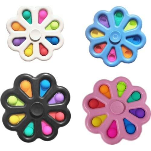 Fidget Spinner Simple Dimple Novelty Finger Spinner Toys Fidget Popit Flip Sensory Office Desk Toys Stress Release Dropshipp ZLL