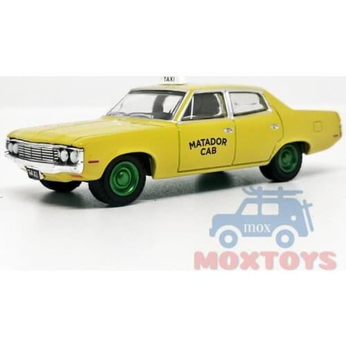 Greenlight 1:64 Matador Cab 1972 AMC Matador TAXI Chase Diecast Model Car Loose