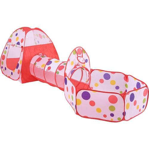 Play Tent Ball Pool Foldable Portable Round Tunnel Tent Set Indoor/Outdoor Sports Play House Princess Toys For Children Baby