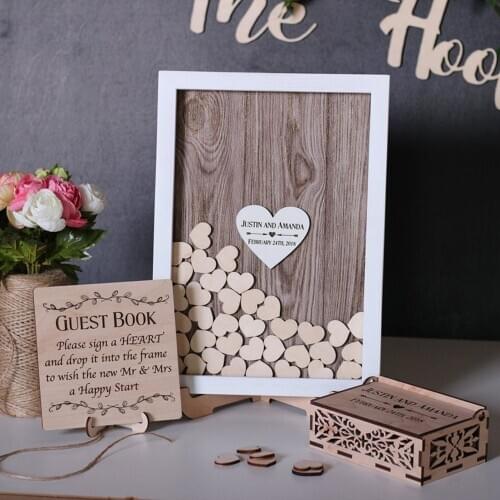 Personalize rustic Wedding Guest book alternative drop box, Custom wood Wedding guestbooks , Mr and Mrs wedding sign shadow box