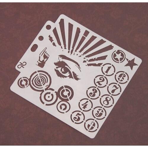 Insight Layering Hollow Stamping Stencils DIY Scrapbooking Embossing Wall Painting Pre-drawing Lace Ruler Masking Spray Template