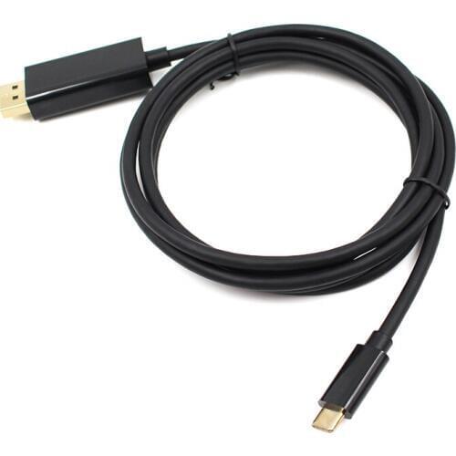 Type C to DisplayPort Cable 4K@60Hz USB 3.1 Type C Compatible Thunderbolt 3 to DP Cable for MacBook 2017