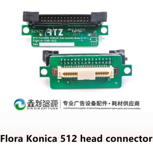 Konica 512 printhead connector for Flora LJ320K LJ3208K Solvent Printer KM512 head adapter board CONICA Sub Connector Board V1.1