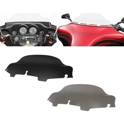 Motorcycle 6'' Black/Clear/Smoke Wave Windshield Fairing Windscreen For Harley Touring Electra Street Glide FLHT FLHX 1996-2013