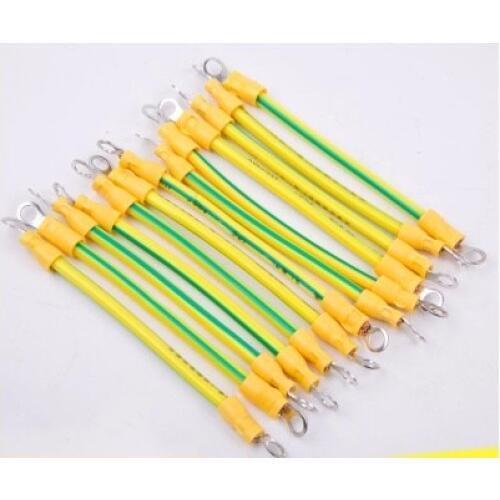 Free shipping 20pcs BVR WIRE Grounding WIRE / 2.5/4/6 square/yellow-green doublecolor/ground/bridge connection/machine