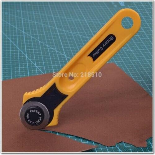 Top Quality Rotary Cutter Yellow Round Knife for Fabric Paper Vinyl Leather Cutting Sewing Craft Tool 28mm