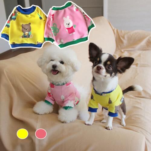 Comfortable Cotton Short Puppy Clothes for Small Dog costume Rabbit Pattern Dog hoddies for Chihuahua schnauzer Yorkie Clothing