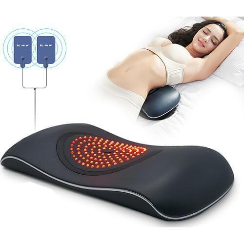 Lumbar Traction Stretching Device Waist Spine Back Pain Relief Massager Vibration Support Waist Relieve Fatigue