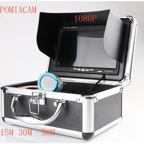 WF01B 1080P Underwater Fishing Camera, Fish Finder Camera with DVR Recorder Waterproof IP68 Underwater Viewing System