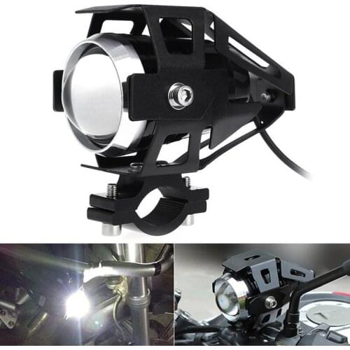 1pcs U5 Motorcycle Motorbike Headlight LED Fog Driving Spot Light Lamp White