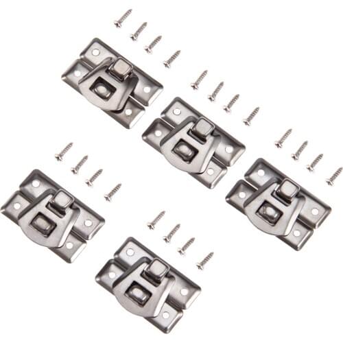 10Pcs Silver Box Hasps Iron Lock Catch Latches Zinc Alloy Jewelry Chest Case Buckle Clip Clasp Vintage Hardware Retro 31mm*22mm