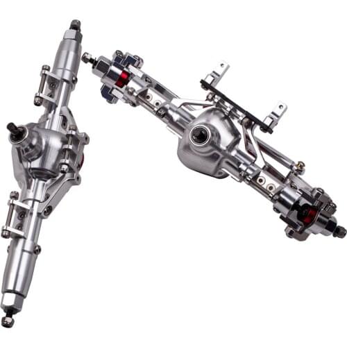 2pcs CNC Aluminum Axles Front Rear Rock for Axial SCX10 RC4WD D90 1/10 RC Car