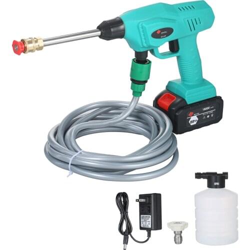 240W Portable Power Washer Car Cordless Pressure Washer with Adjustable Nozzles 5m Hose Foam Cannon 15000mAh Battery for Cars