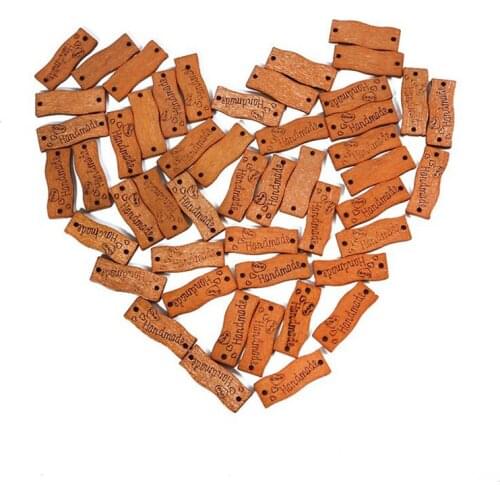50 Pcs Handmade Wooden Buttons New DIY Craft Clothes Sewing Applique Tools Home Female Garment Sewing Repair DIY Wooden Buttons