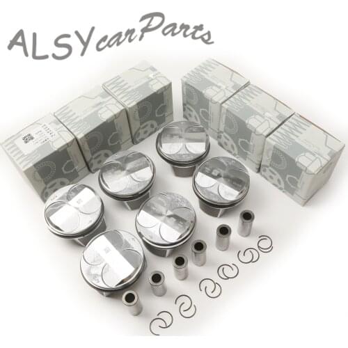 6Pcs Pistons & Rings STD Φ88MM 22MM 272 030 40 17 For Mercedes-Benz A209 C209 CLK280 C219 CLS300 W203 C 230 W204 C 280 S 204