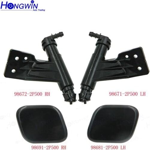 98671-2P500 98672-2P500Front Headlight Washer Lift Cylinder Spray Nozzle Jet&Cover Cap For KIA Sorento13-14 986712P500986722P500