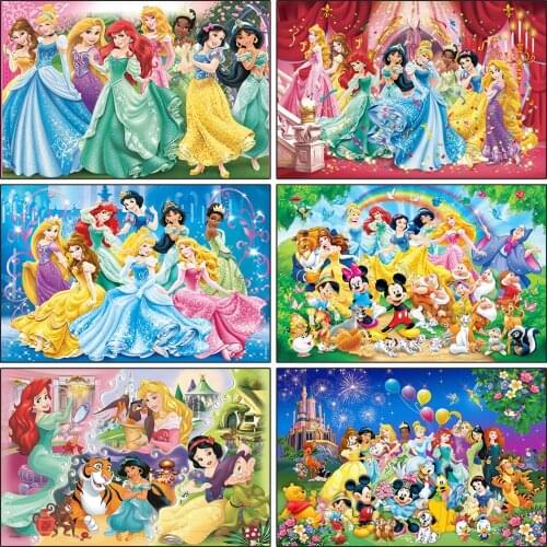Diamond Embroidery Disney Character Collection Full Square/Round Diamond Cartoon Rhinestone Picture Mosaic DIY Handmade Gift