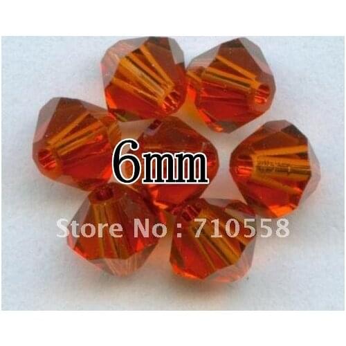 Free Shipping, 288pcs/Lot 6mm Hyacinth Chinese Top Quality Crystal Bicone Beads