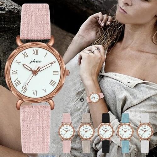 Women Watches Fashion Simple Small Dial Roma Wrist Watches Ladies Casual Leather Strap Quartz Clock Gift Relogio Feminino