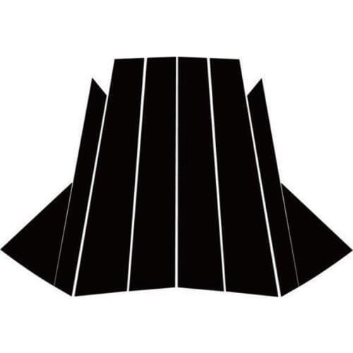 Door B C Pillar Mirror Plate Molding Trim Black New Fits For Hyundai Tucson 2016-2018 Exterior Parts Chromium Styling