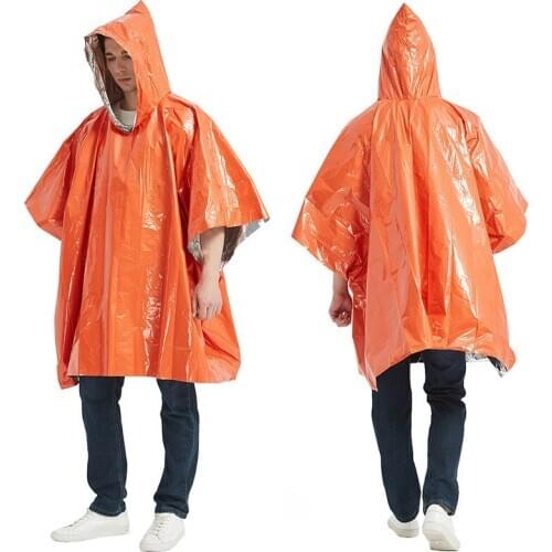 Hot Sale Simple Emergency Raincoat For Outdoor Camping Equipment Exploration Edc Fishing Survival Multi Tool Bushcraft Tool Sac