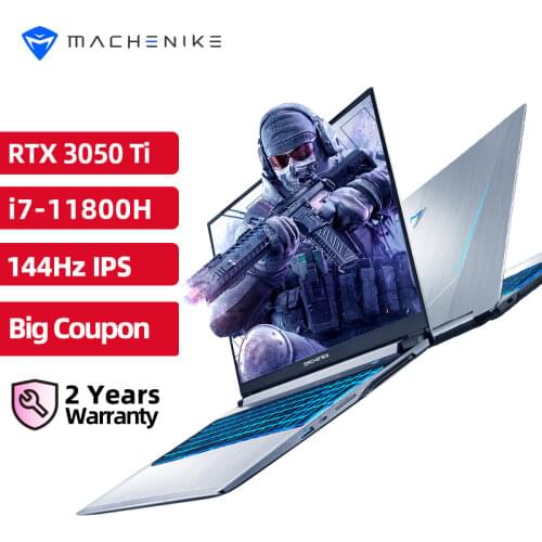 World Premiere Machenike T58-V 11th intel Core i7 Gaming Laptop i7 11800H RTX 3050 Laptops 144Hz Notebook Computer Windows 10