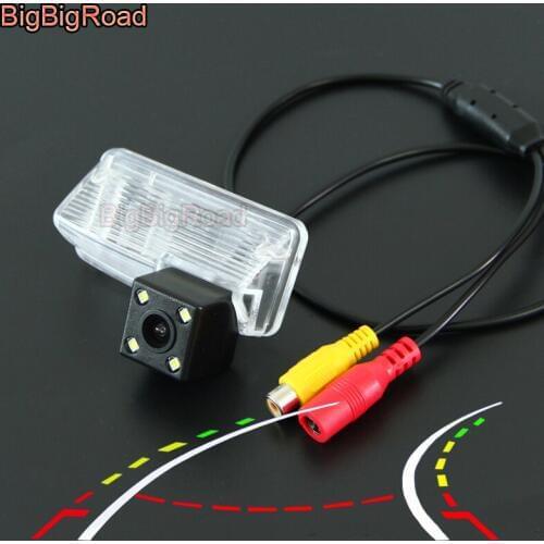 BigBigRoad Car Intelligent Dynamic Tracks Rear View Camera For toyota reiz 2010 2012 Canarado Estima Tarago Mark X Crown S200