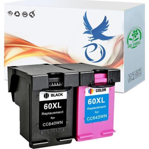 PY 60XL ink cartridges For HP60 XL for HP Deskjet C4685 C4688 C4798 C4799 D110a ENVY 100 110 111 114 120 121 F2480 F2420 F4480
