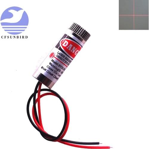 Line Cross Dot 650nm 5mW 5V Red Laser Module Diodes Focusable Adjustable Laser Head Unit 650nm Laser Board Electronics DIY Kit