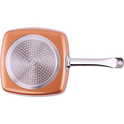 Square Frying Pan Non Stick Kitchen Cookware Safe Healthy Portable for Saute Grill Fry Bake and Broil food Essential HFing